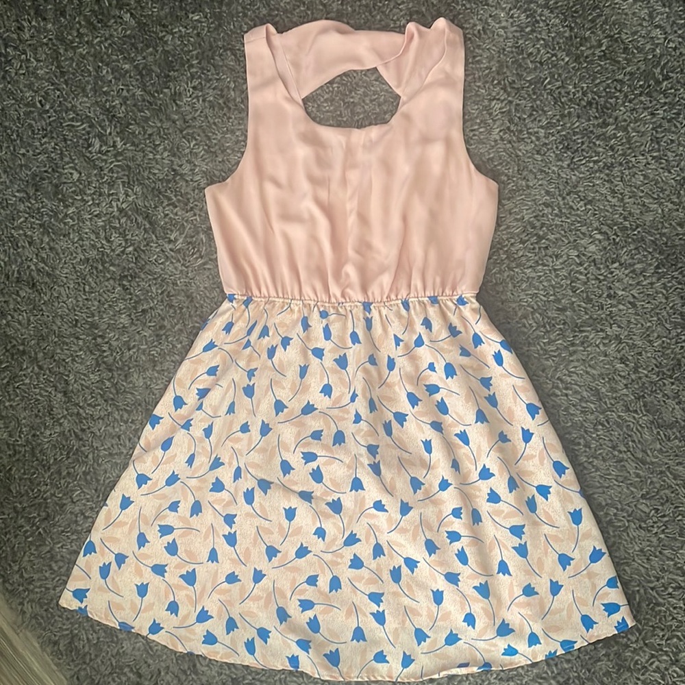 Plush dress size large 3/4 length